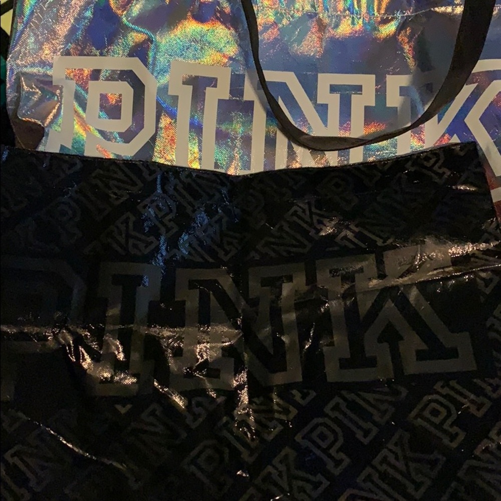 Vs pink reusable shopper bags